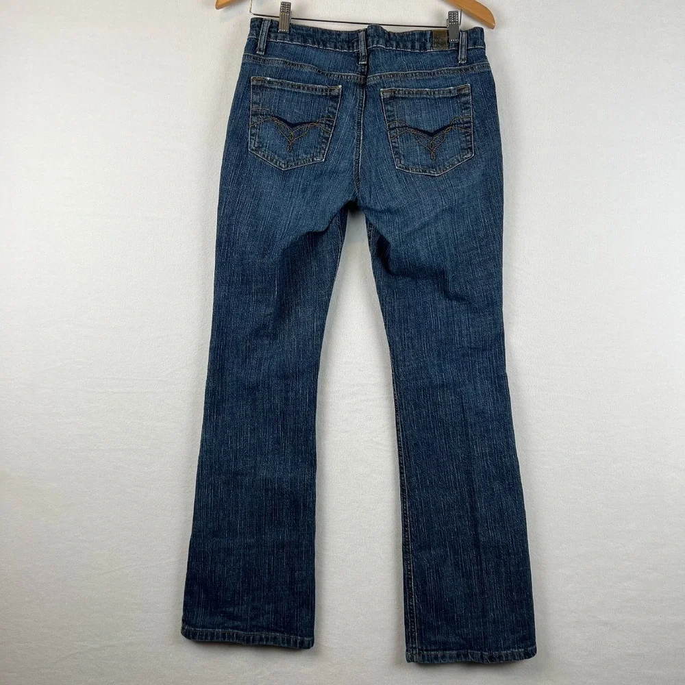 Vintage L.e.i. Chelsea Low Rise Jeans‎ Womens 7 Bootcut Denim Dark Wash Y2K 90s